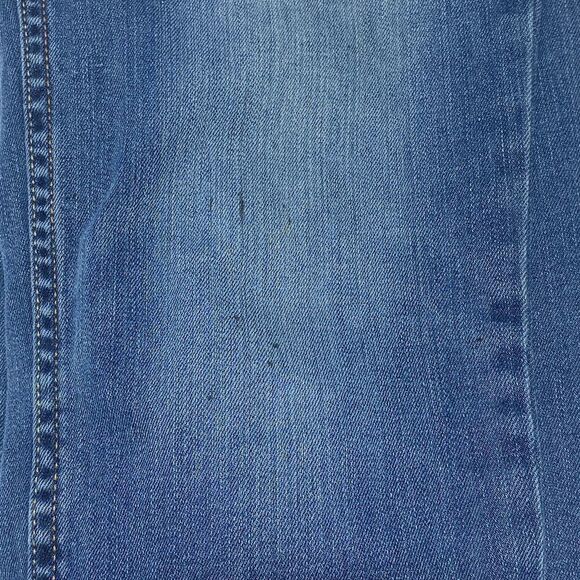 BANANA Republic Stretch Blue Cuff Cropp Jeans 28/6 - Picture 6 of 11